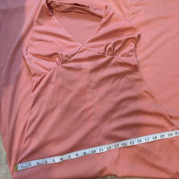 Peachy handmade vintage halter maxi dress womens size small - Picture 5 of 8